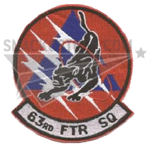 63rd Fighter Squadron Patch