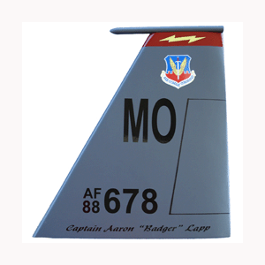 *Customized F-15 Tail Flash Plaque