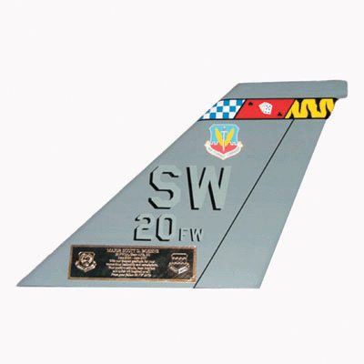 *Customized F-16 Tail Flash Plaque