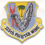 125th Fighter Wing Patch