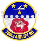 700th Airlift Squadron Patch