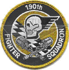 190th Fighter Squadron Patch