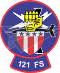 121st Fighter Squadron Decal