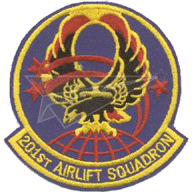 201st Airlift Squadron Patch