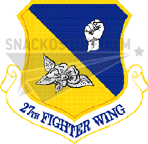 27th Fighter Wing Patch