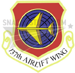 137th Airlift Wing Patch