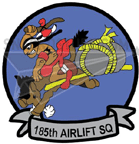185th Airlift Squadron Patch