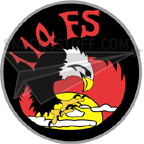 114th Fighter Squadron Decal
