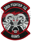 34th Fighter Squadron Patch